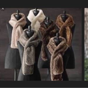 Restoration Hardware Stylish Wrap “fur” wrap scarf